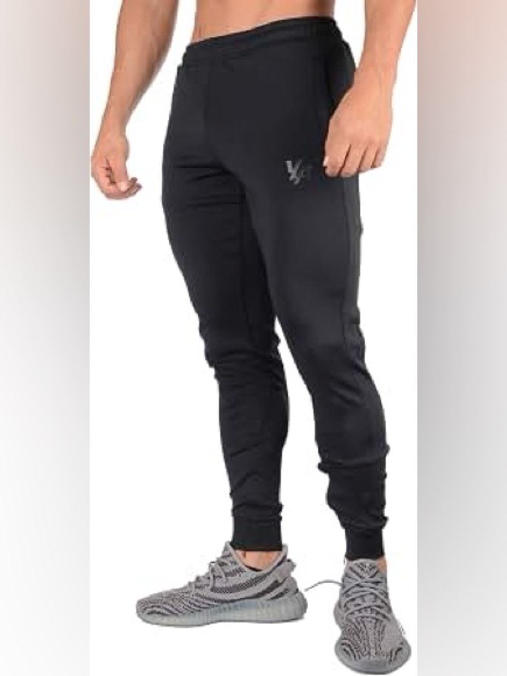YoungLA Slim Fit Tapered Athletic Gym Sweatpants| Workout Track Joggers